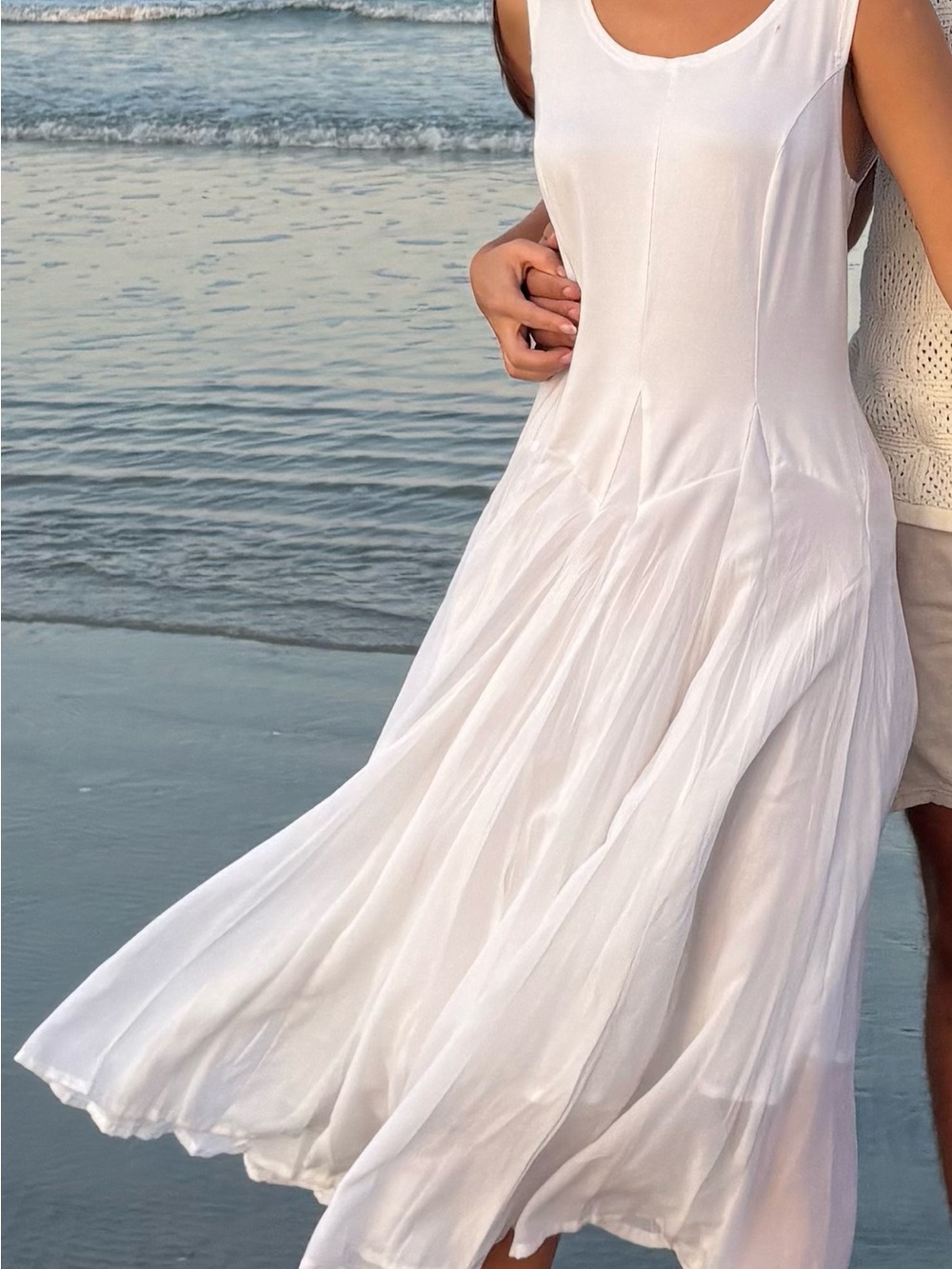 white cotton dress